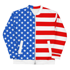 American Flag Unisex Bomber Jacket - | Drunk America 
