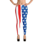 American Flag Leggings -Women's Leggings | Drunk America 