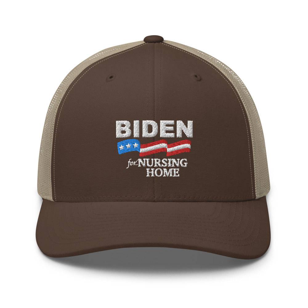 Biden For Nursing Home Trucker Cap - | Drunk America 