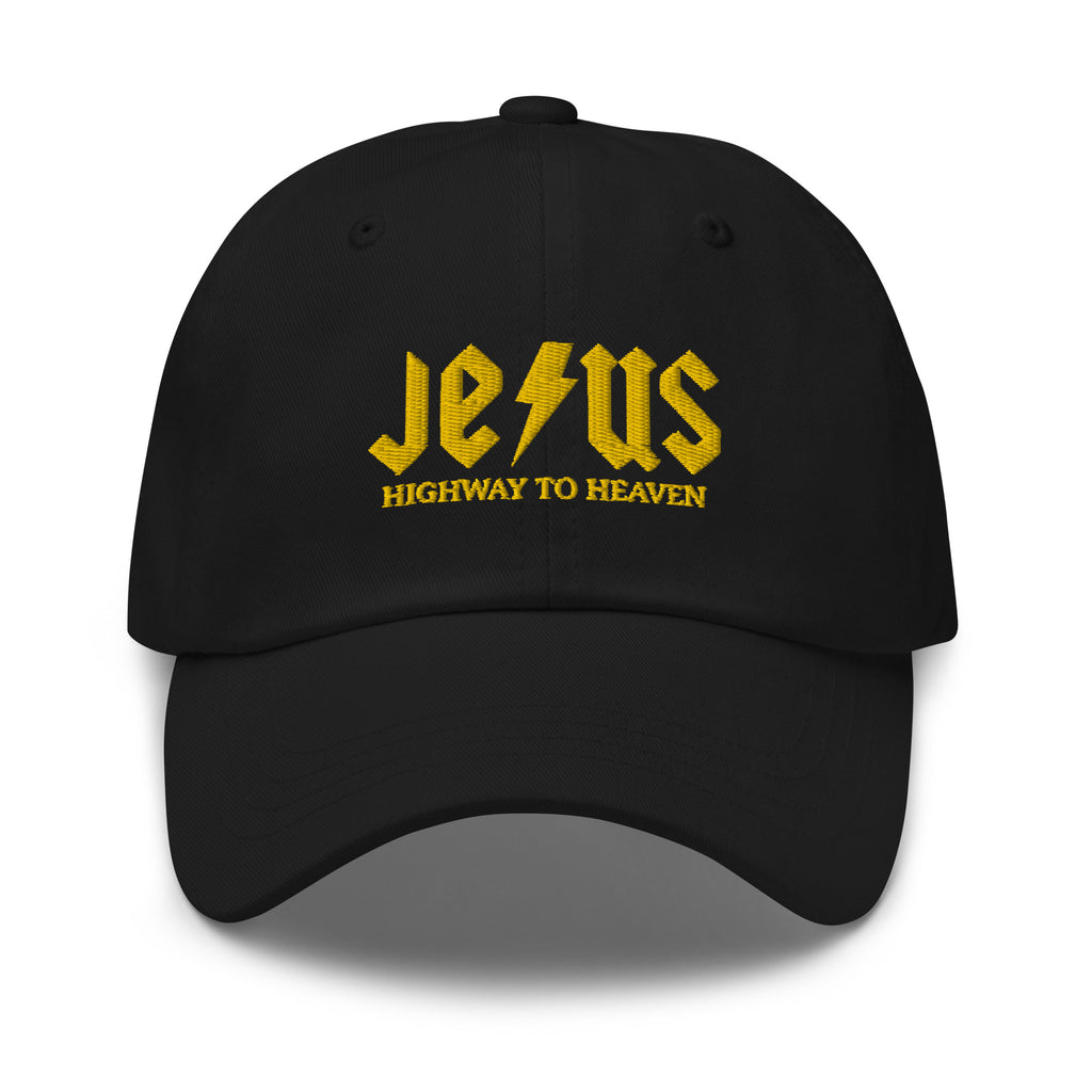 Jesus Highway To Heaven Dad Hat - | Drunk America 