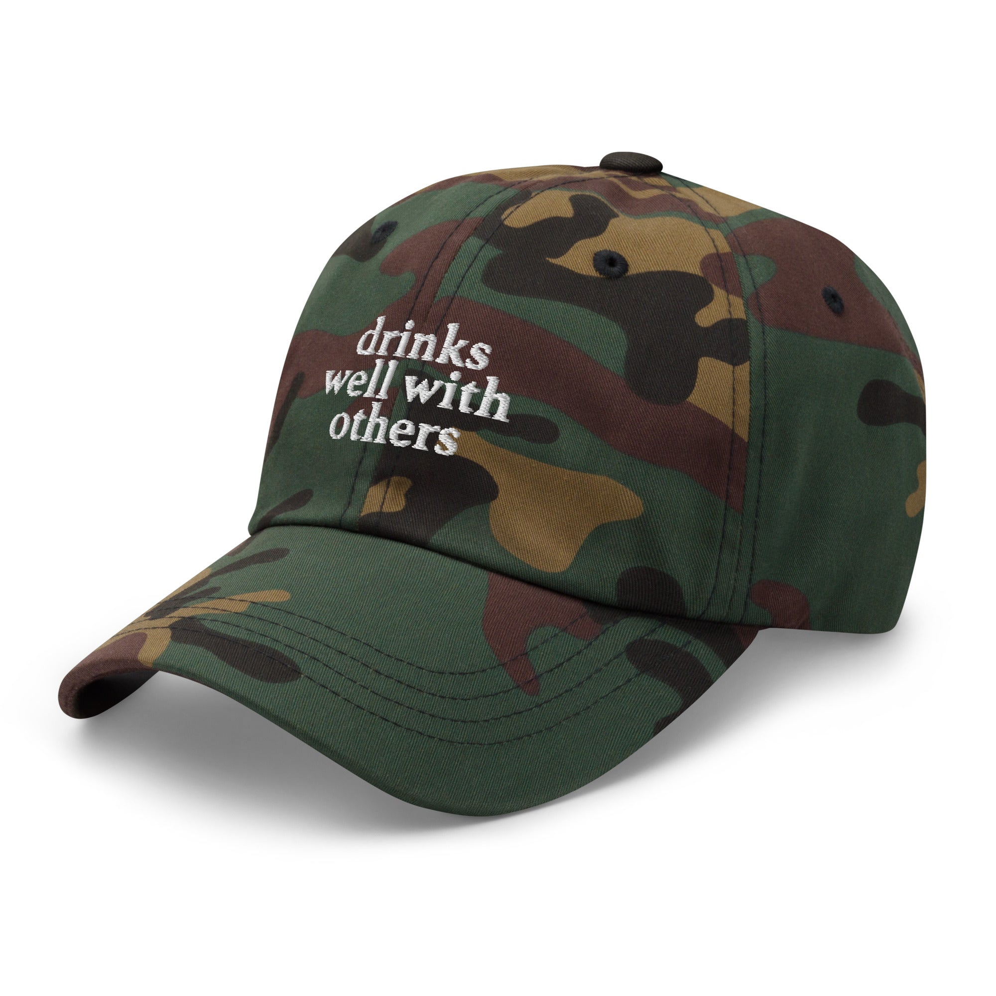 Drinks Well With Others Dad Hat - | Drunk America 