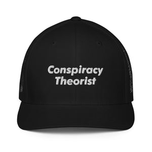Conspiracy Theorist Flex Fit Trucker Cap - | Drunk America 