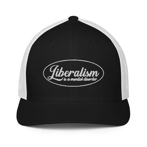Liberalism Is A mental Disorder Flex Fit Trucker Cap - | Drunk America 