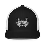 Show Me Your Kitties Flex Fit Trucker Cap - | Drunk America 