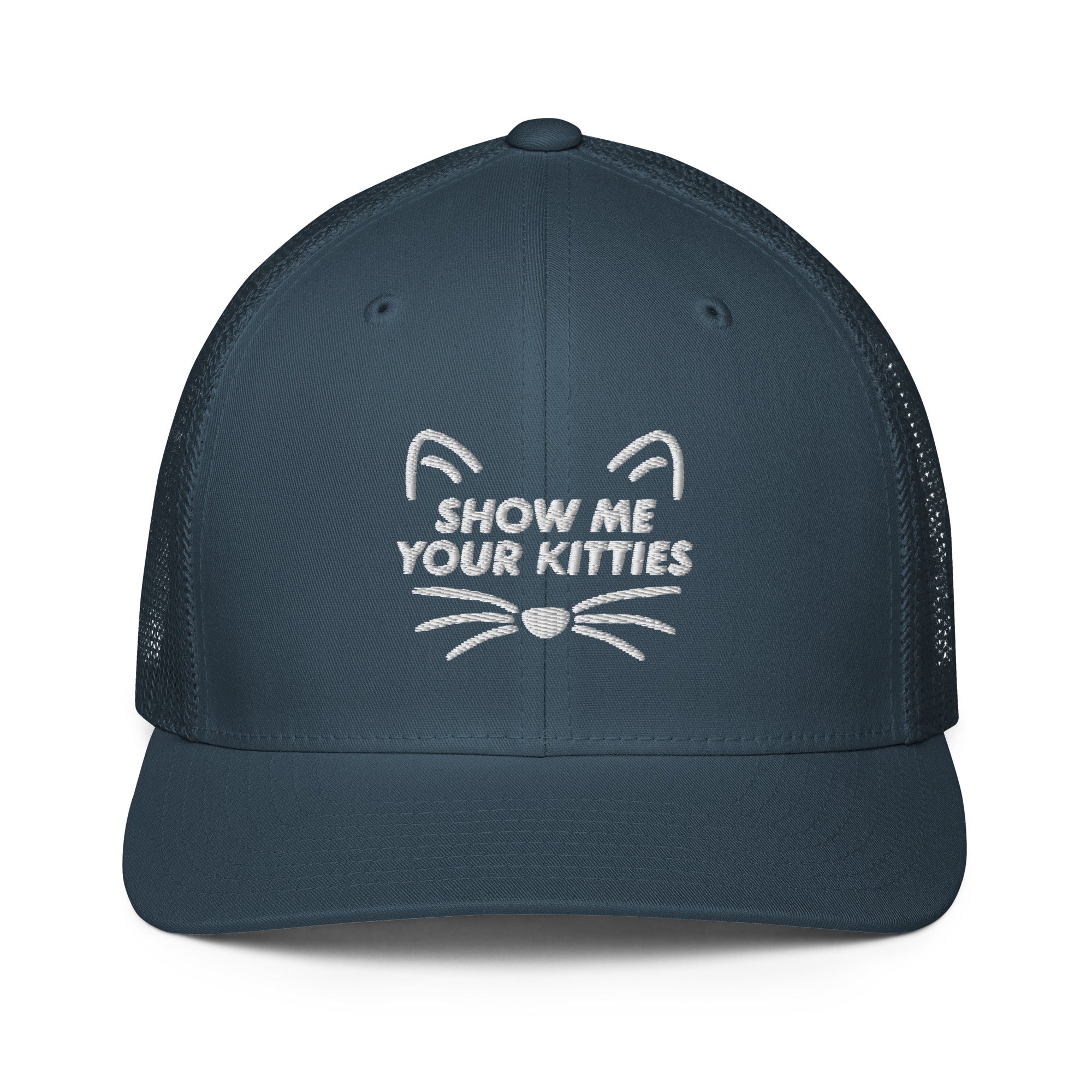 Show Me Your Kitties Flex Fit Trucker Cap - | Drunk America 
