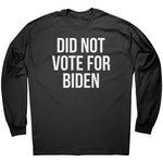 Did Not Vote For Biden -Apparel | Drunk America 