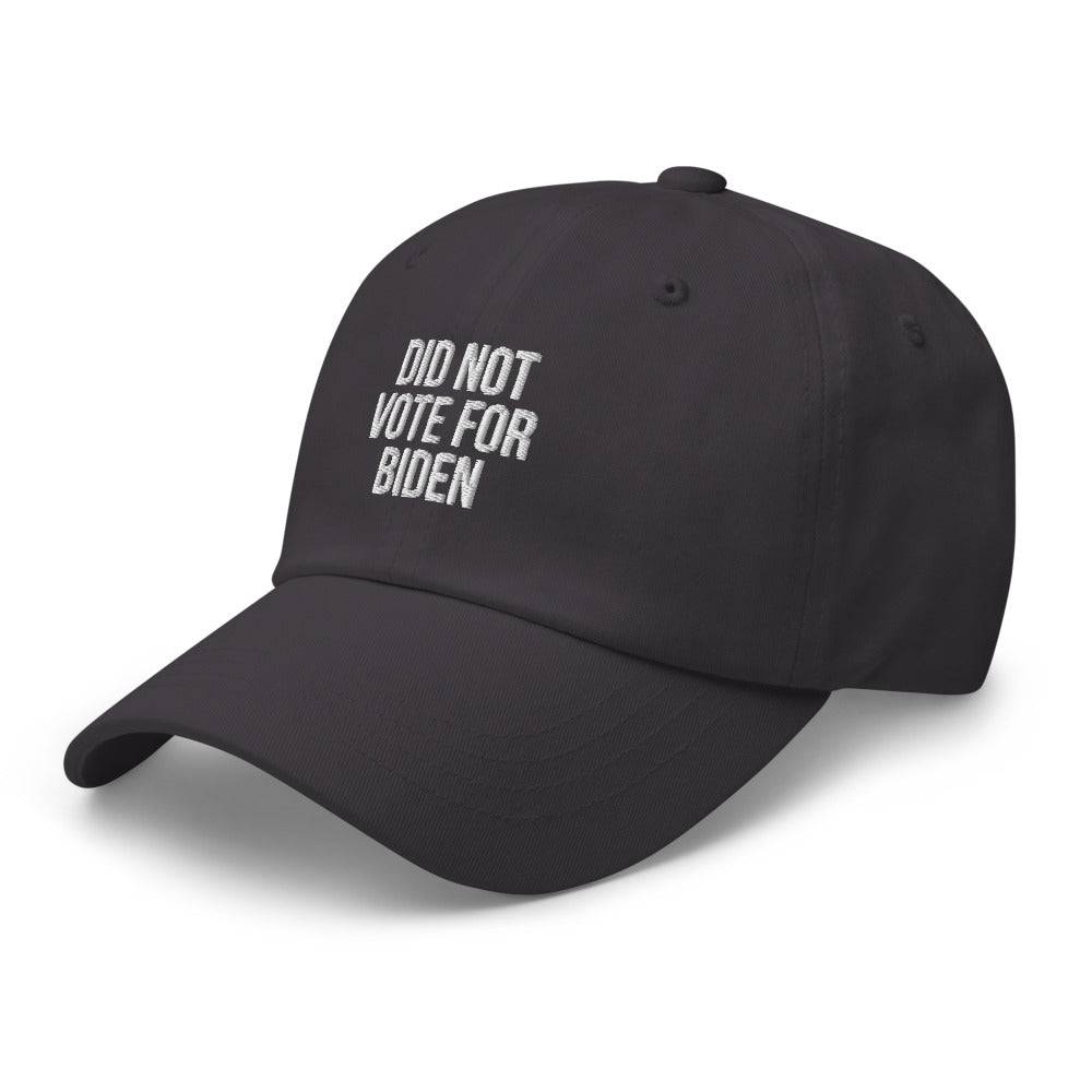 Did Not Vote For Biden Dad hat - | Drunk America 