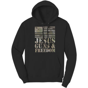 Jesus, Guns, & Freedom – Apparel by Drunk America