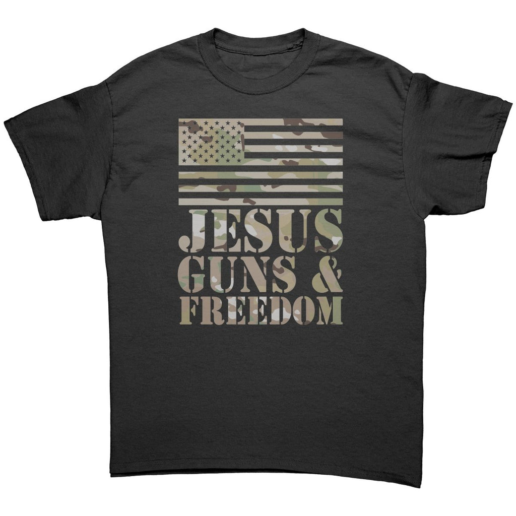 Jesus, Guns, & Freedom – Apparel by Drunk America