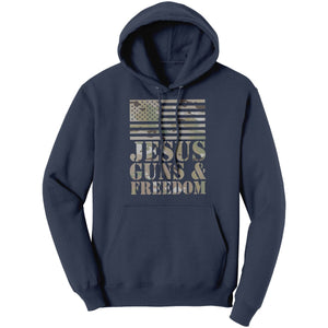 Jesus, Guns, & Freedom – Apparel by Drunk America
