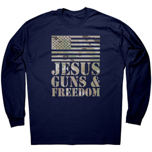 Jesus, Guns, & Freedom – Apparel by Drunk America