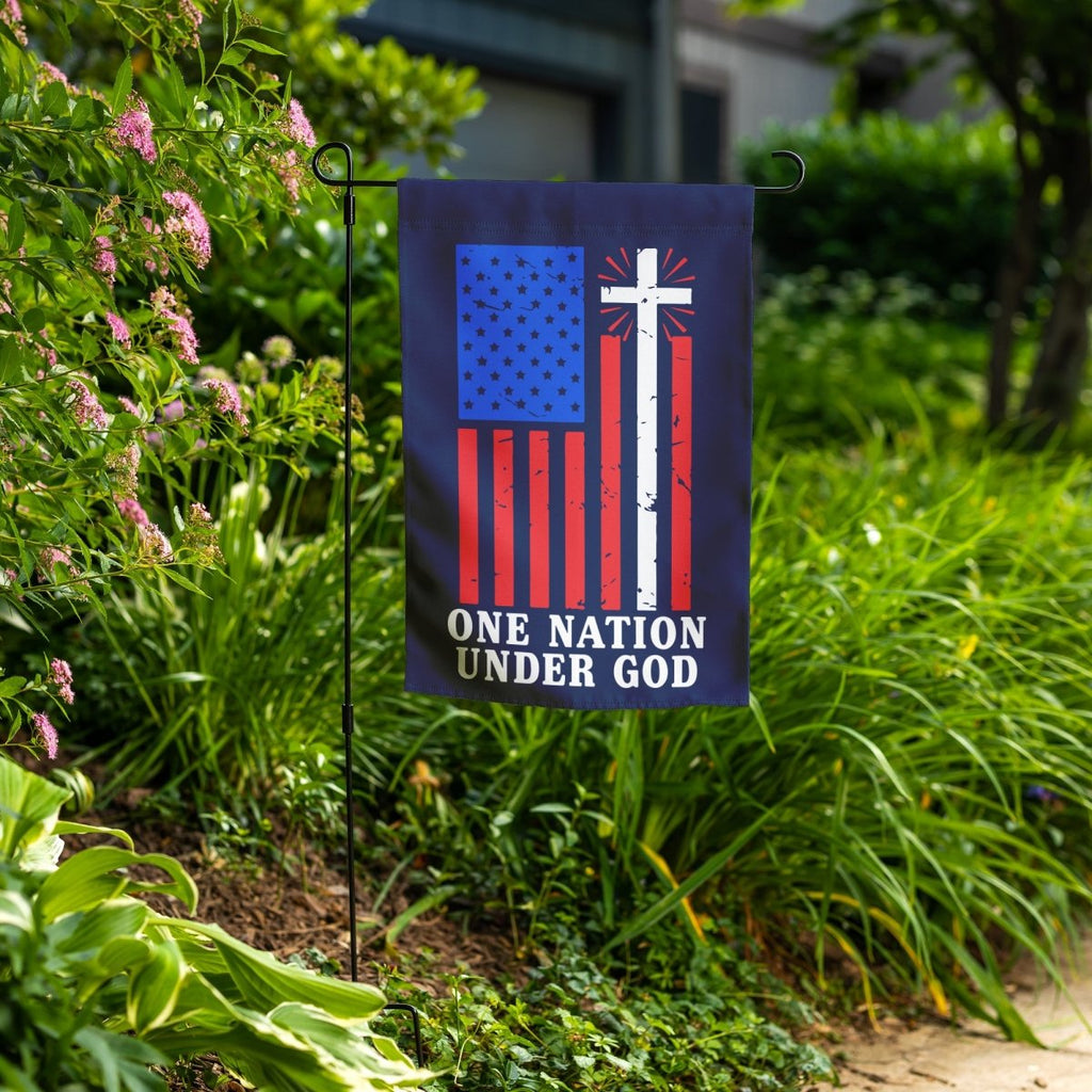 One Nation Under God Garden Flag – Home Goods by Drunk America