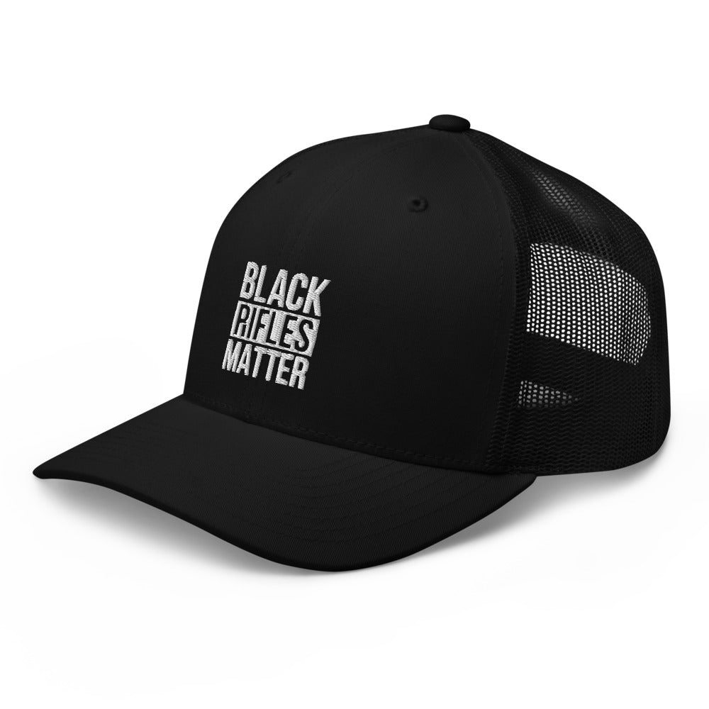 Black Rifles Matter Trucker Cap - | Drunk America 
