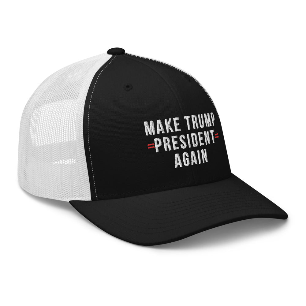 Make Trump President Again Trucker Cap - | Drunk America 