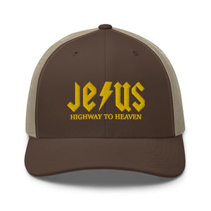 Jesus Highway To Heaven Trucker Cap - | Drunk America 