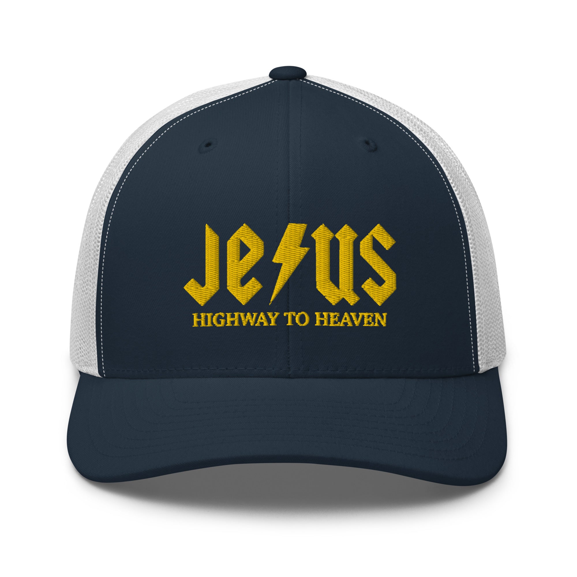 Jesus Highway To Heaven Trucker Cap - | Drunk America 