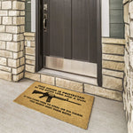 This Home Is Protected By The Good Lord And A Gun If You Came Here To Steal You Might Meet Them Both Doormat – Home Goods by Drunk America