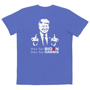 One For Biden One For Harris Comfort Colors Pocket Tee - | Drunk America 