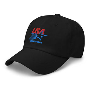 USA Drinking Team Dad hat - | Drunk America 